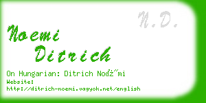 noemi ditrich business card